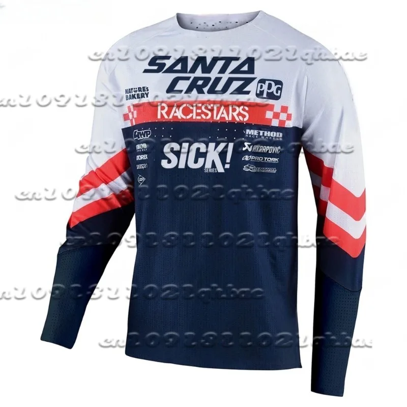 

Trendy New Motorcycle Riding Clothing Men's and Women's Sick "In Flames" Jersey Summer Loose Breathable Speed Drying Sportswear