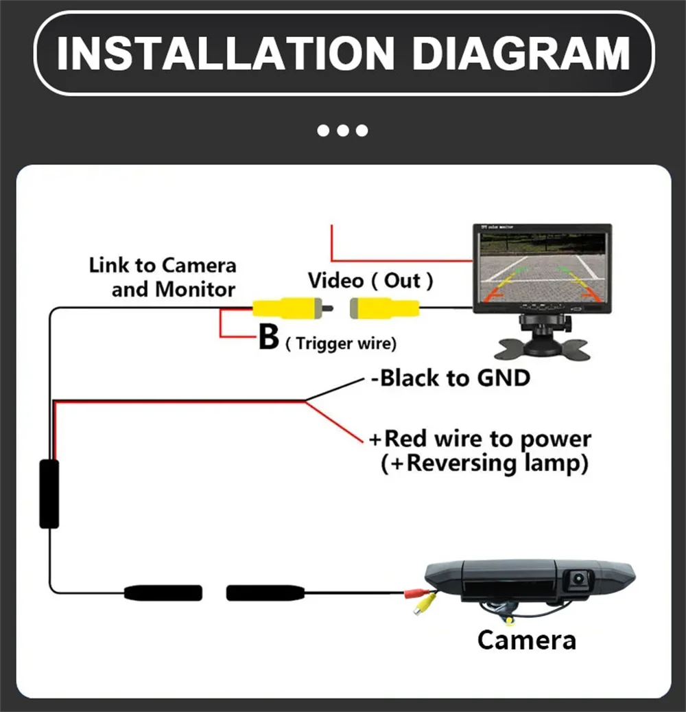 170°AHD 1920x1080P Vehicle Pickup Trunk Handle Car Rear View Camera For Toyota Tundra 2007 2008 2009 2010 2011-2013 Car Camera