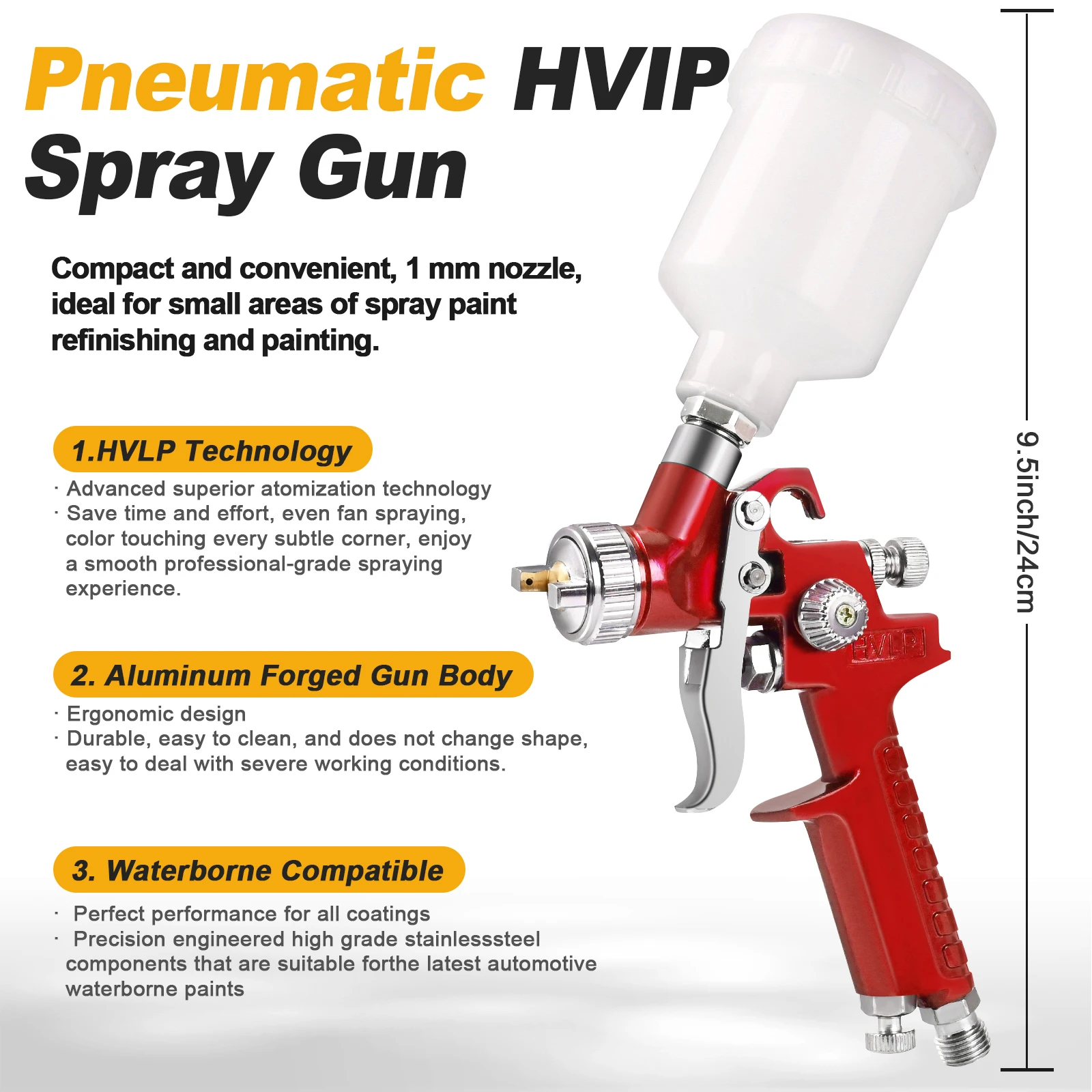 Thumbnail 3 - #22 New HVLP Spray Gun Kits Arrivals