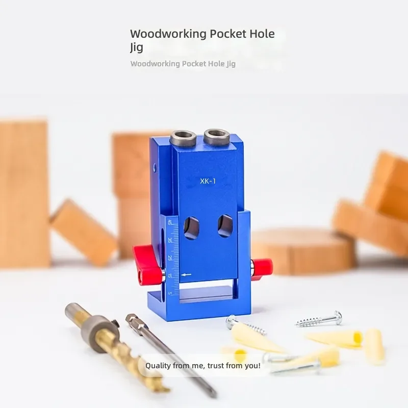 XK-1 Oblique Hole Punch Locator Woodworking Drilling Guide Jig Tool for Cabinet Furniture Assembly DIY Wood Craft