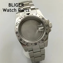 BLIGER 39mm watch case sapphire glass fit NH35 NH36 NH34 ETA2824 2836 Miyota8205 8215 821A PT5000 ST2130 DG2813 3804 movement