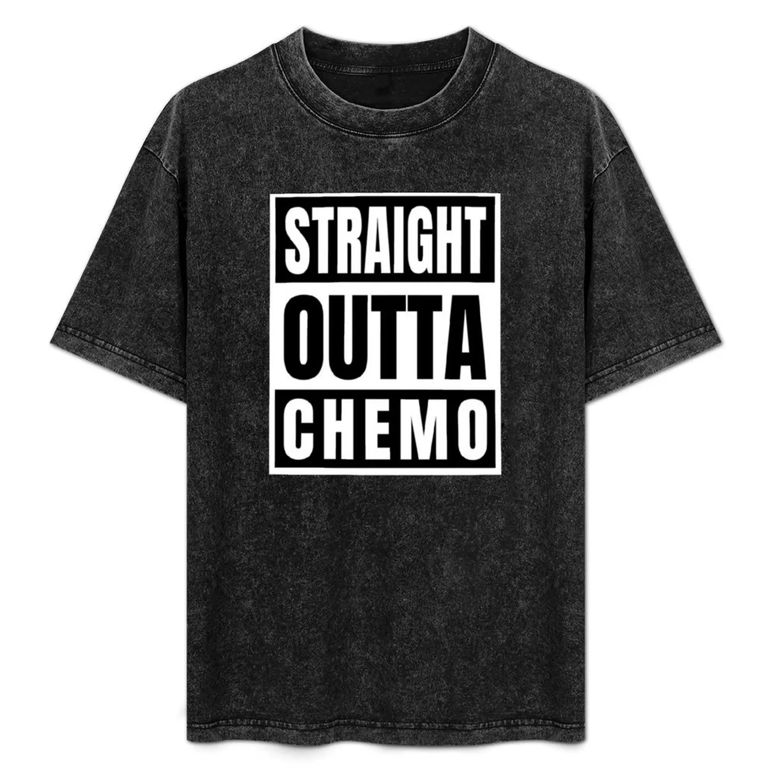 

Straight Outta Chemo - Cancer Awareness Remission Beat Cancer Pink Ribbon Chemothearapy Cancer Surviver T-Shirt