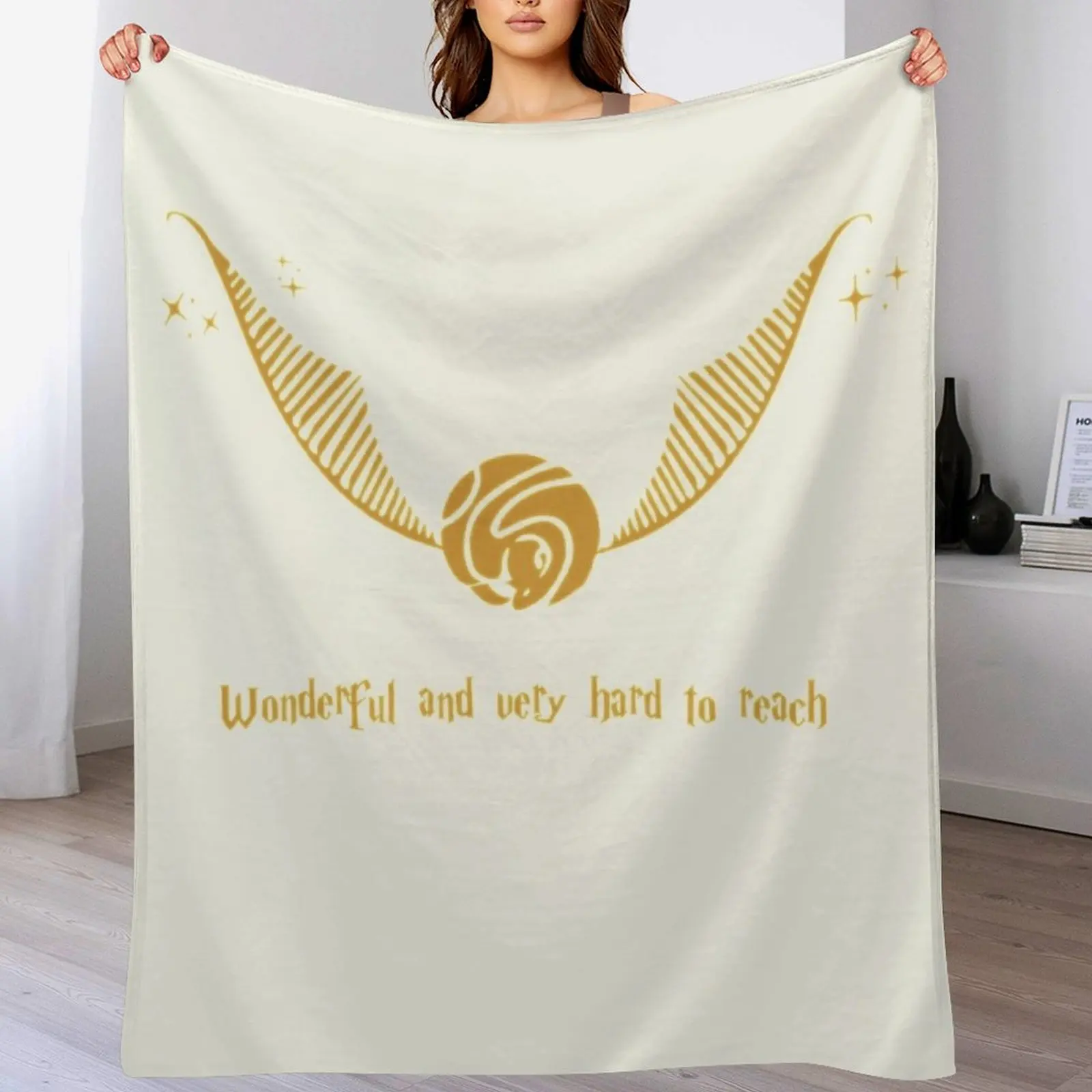 

Golden snitch, wonderful and elusive Throw Blanket Loose Nap Beach Warm Blankets