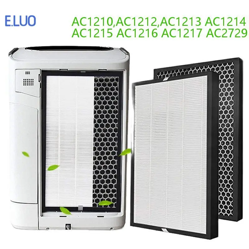 Custom Made FY1410/30 FY1413/30 real hepa Filter activated carbon filter for Philips Air Purifier AC1214 AC1215 AC1217 AC2729