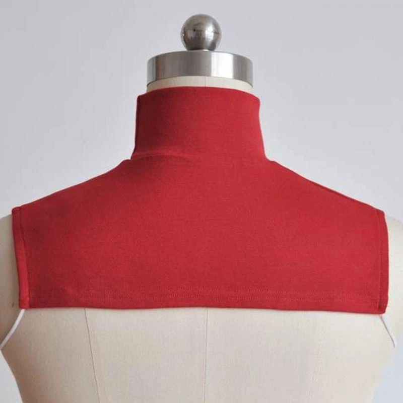 49MD Men And Women Knitting Fake Collar Islamic Hijab Extensions Neck Chest Back Cove