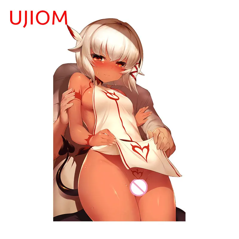 UJIOM 13cm X 8.5cm Sexy Girl NSFW Anime Wall Stickers Personality Amusing Vinyl Air Conditioner Refrigerator Decal Home Decor