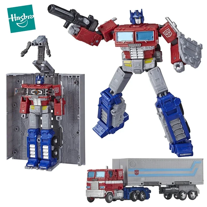 Hasbro Transformers Optimus Prime Action Figure War for Cybertron Earthrise Leader Class Robot Model Kids Toys for Boys Gift