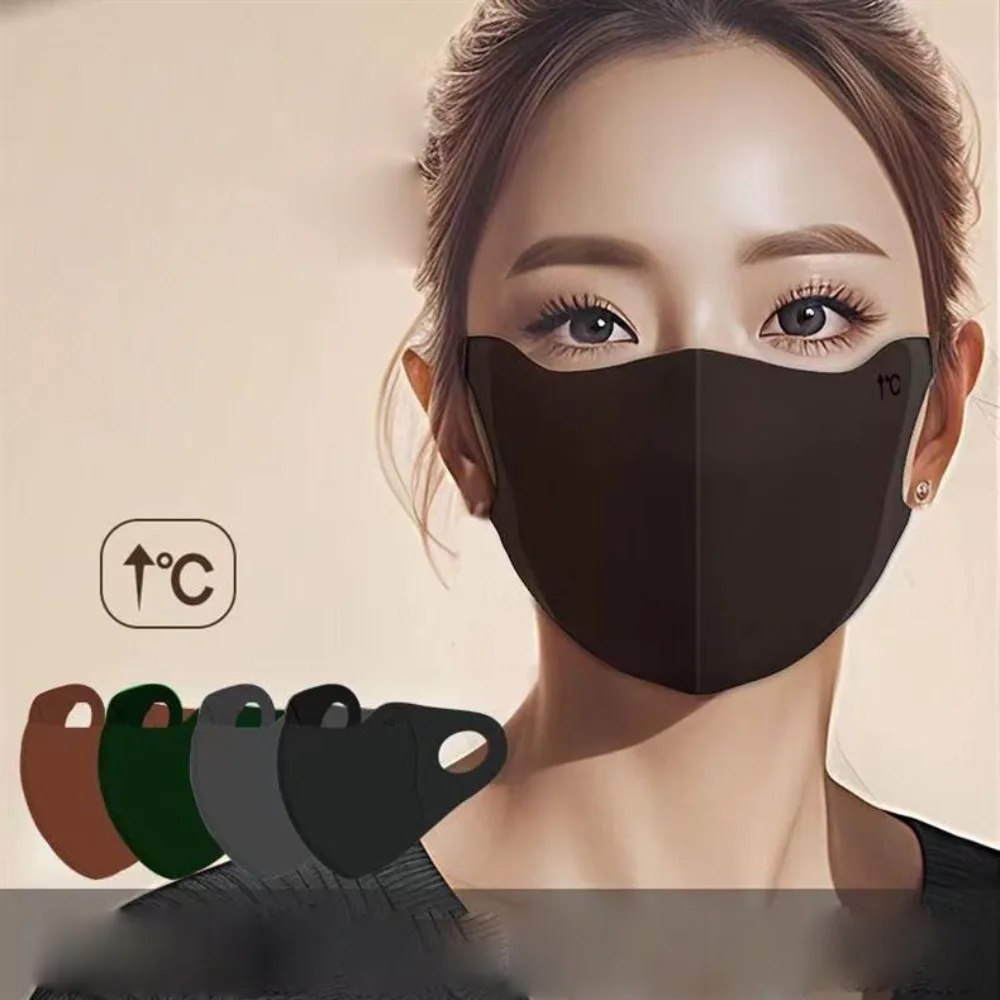 Masker Hangat Bersirkulasi Baru Tanpa Jejak Anti Serbuk Sari Masker Wajah Tahan Angin dan Tahan Dingin Kerudung Wajah Hangat