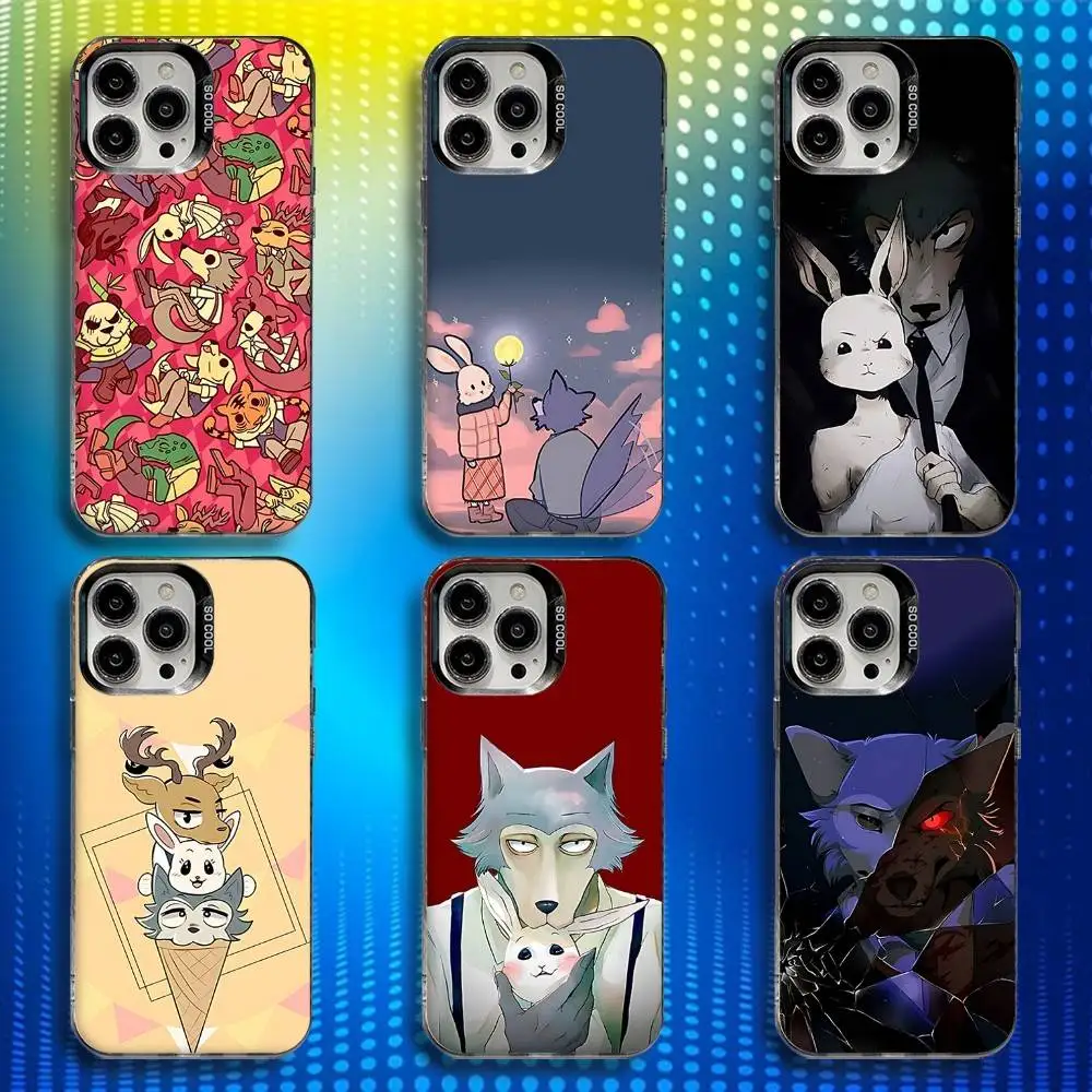 

Anime B-BEASTARS Phone Case For iPhone 17,16,15,14,13,12,X,8,Pro,Max,Plus,E,SE4,Air,Mini IMD Matte Black