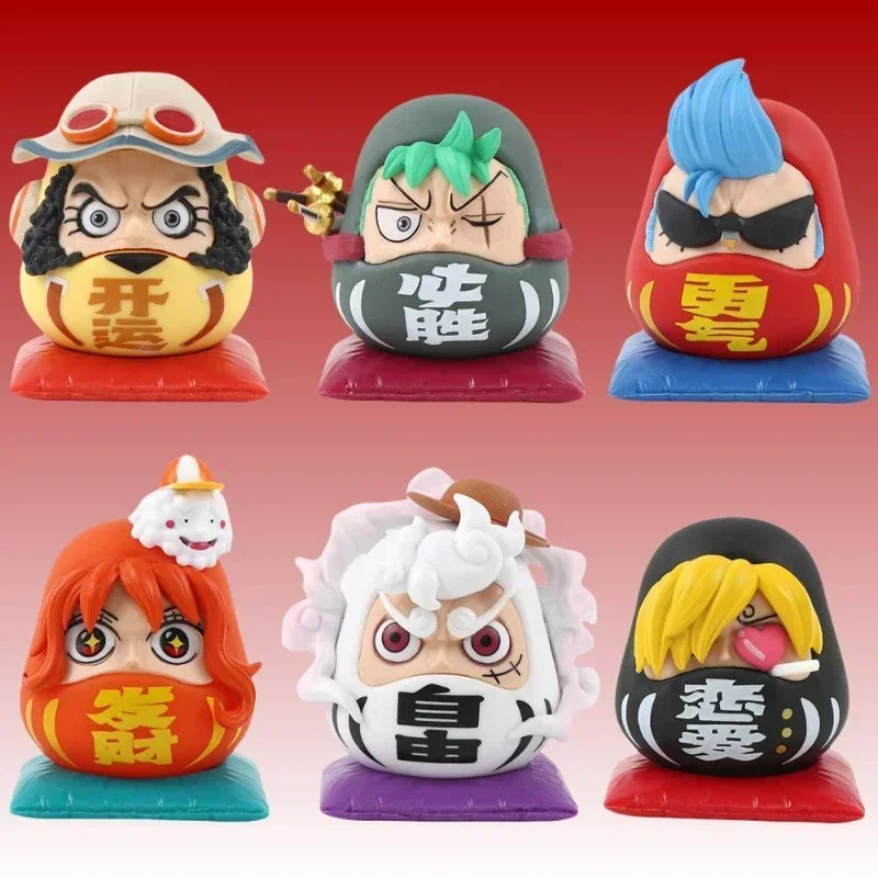 דמות פיגורין של רורונואה, זורו, סנג'י, פרנקי, לאפי, אוסופ, דהארמה ביצים - דמויות פעולה מודל PVC של אנימה אוסף צעצועים מתנות