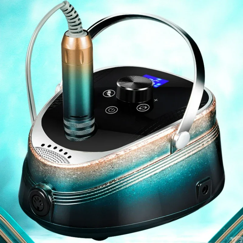 

Ice Flower Gradient Charging Nail Polishing Machine Low Noise Electric Manicure Drill LCD Screen Brushless Nail Machine