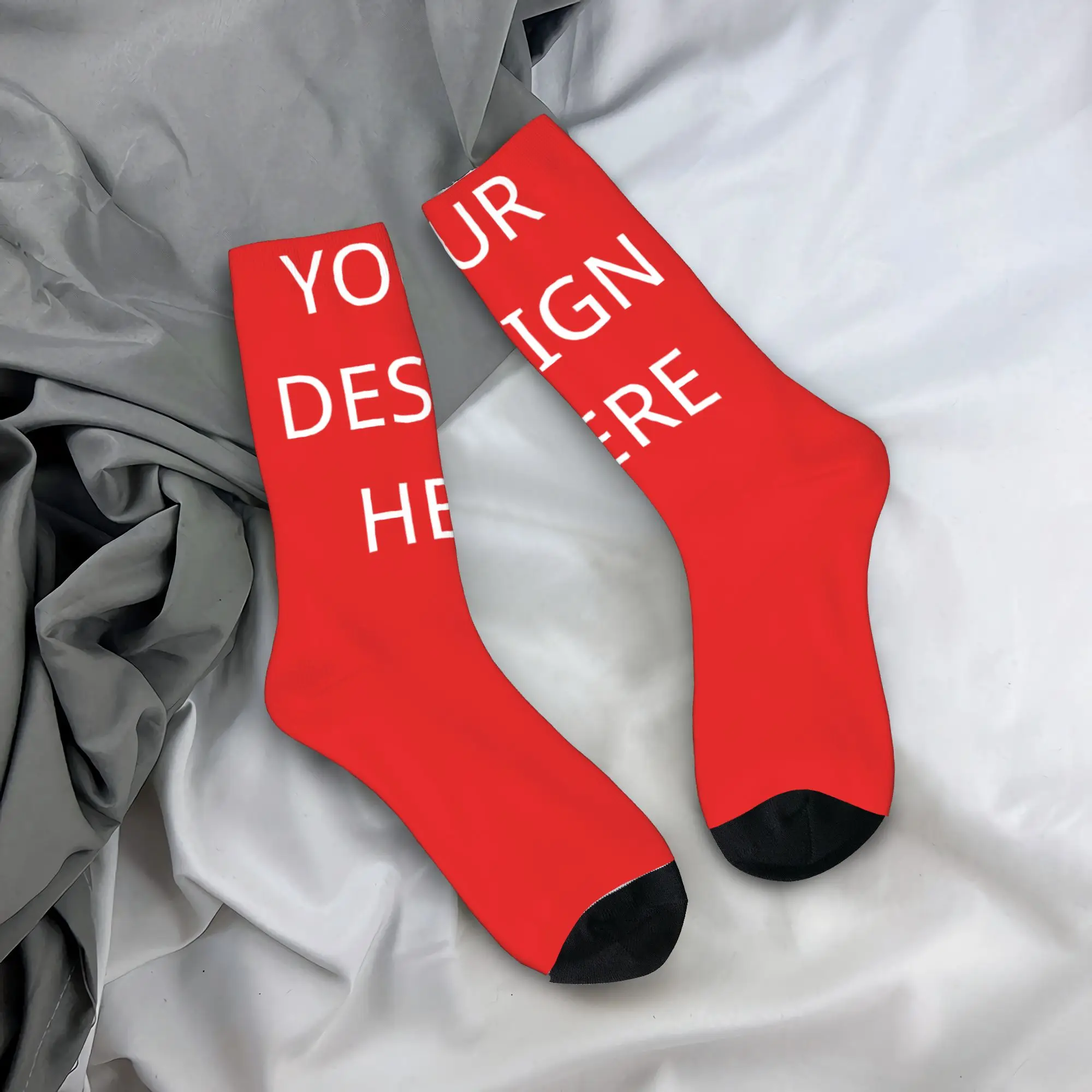 Your Design Here Stockings  Elegant Socks Couple High Quality Socks Autumn Running Sports Custom Anti-Slip Socks Birthday Gift