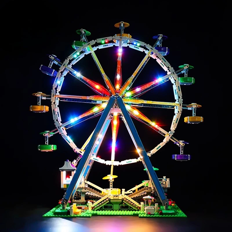 

LED Lighting Set Suitable for LEGO Ferris Wheel 10247 Building Blocks Easy Installation Not Included Models