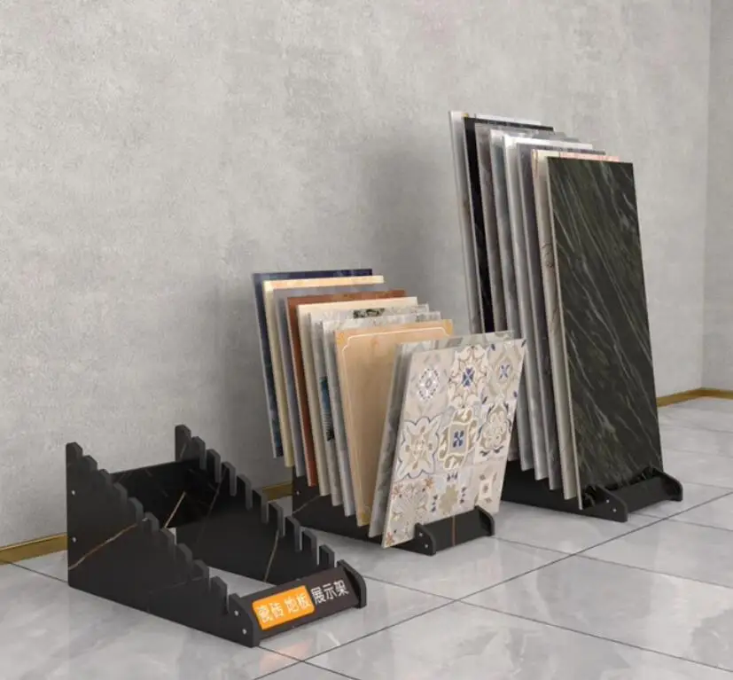 

Ceramic tile sample display rack, wooden floor display rack, floor standing plug-in rack, multifunctional tile rack