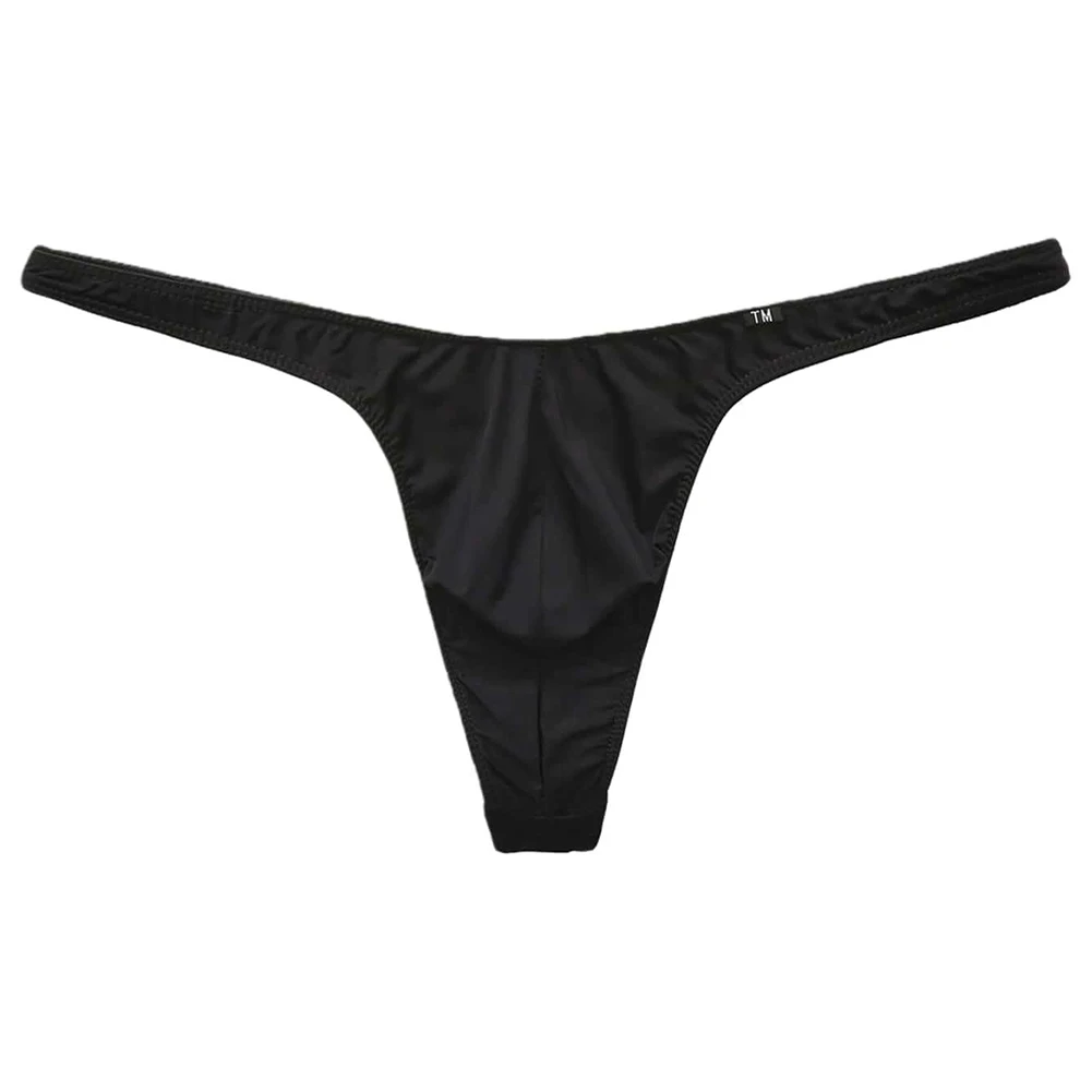Bedroom Nightclub Red Men Underwear Comfortable G-string Thong Sexy Sexy Thong Large Bulge Pouch Solid Pattern
