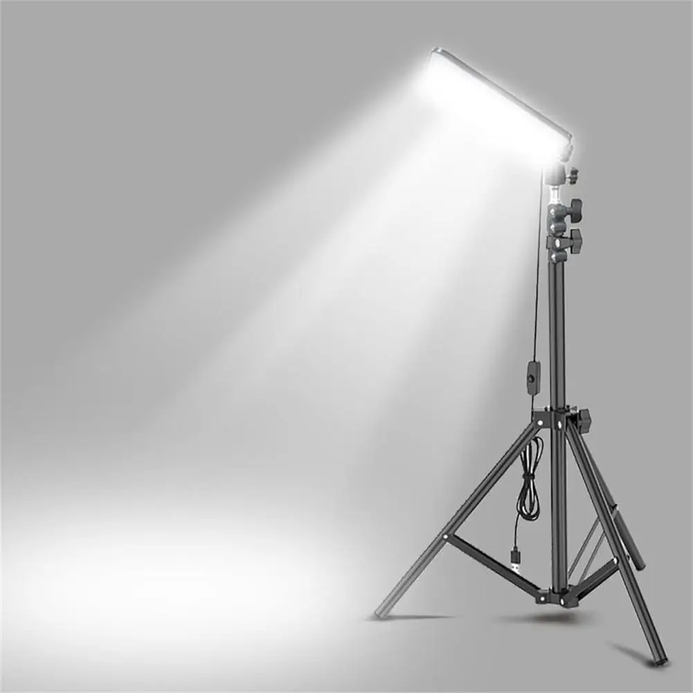 1.8M Camping Light Portable Light LED Work Lights With Stand for Camping Adjustable Telescoping Metal Tripod Camping Lights