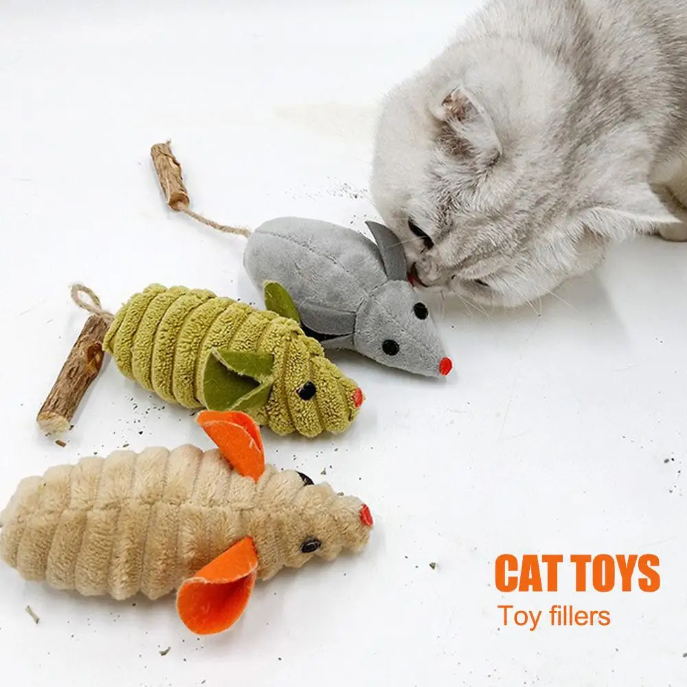 

Pet Toy Catnip Mice Cats Toys Fun Plush Mouse Cat Toy For Kitten Colorful Cute Plush Interactive False Mouse Pet Cat Access W4T9