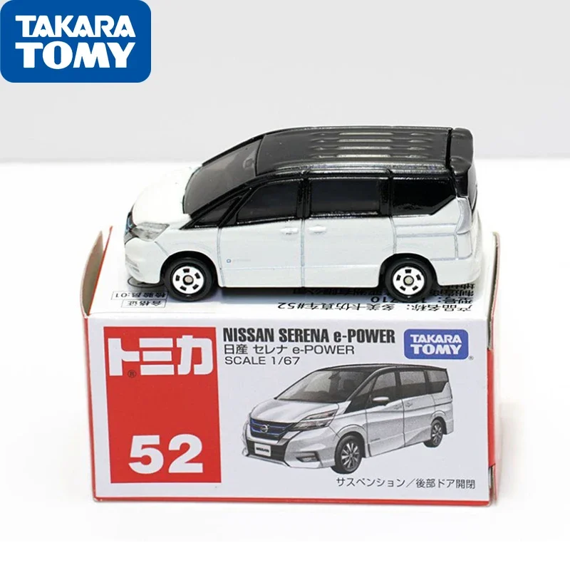 TAKARA TOMY-Alloy Nissan Serena E-pover Modelo Carro, MPV Play Veículo, Fan Favoritos Presentes para Crianças, Coleção Display