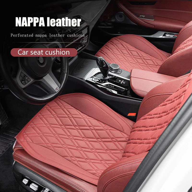 

NAPPA Leather 3D Suspended Car Seat Cushion,Non-slip Seat Cover With Embossed Pattern Four Seasons General Fit for Most Cars