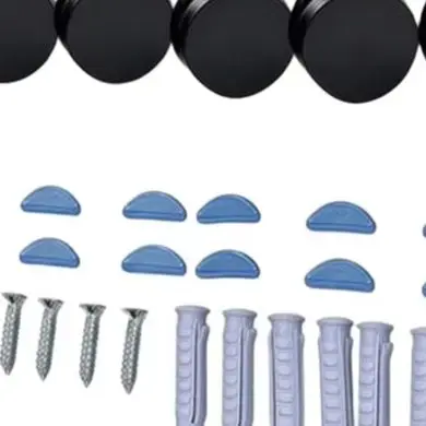4-Pack Adjustable Mirror Clips for Glass Mirrors Featuring Sturdy Metal Construction and Smooth Electroplated Finish