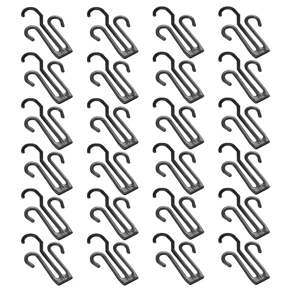 

24 Pcs Rack Thickened Hooks for Shoes Slippers Organizer Shoes Hanger Black 4103 Shoe Drying Hook Portable Sturdy