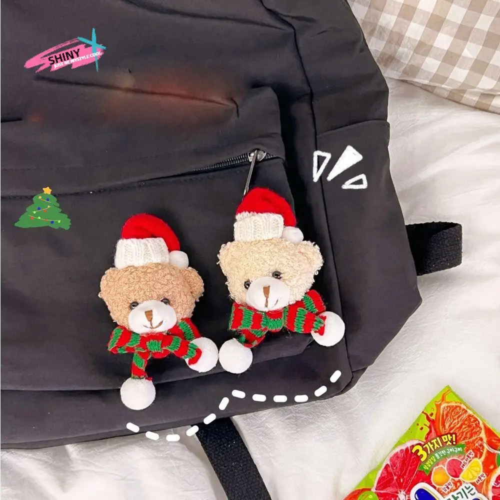 Christmas Gift Ins Style Plush Alloy Scarf Niche Design Women Brooch Fashion Jewelry Clothing Accessory Christmas Brooch
