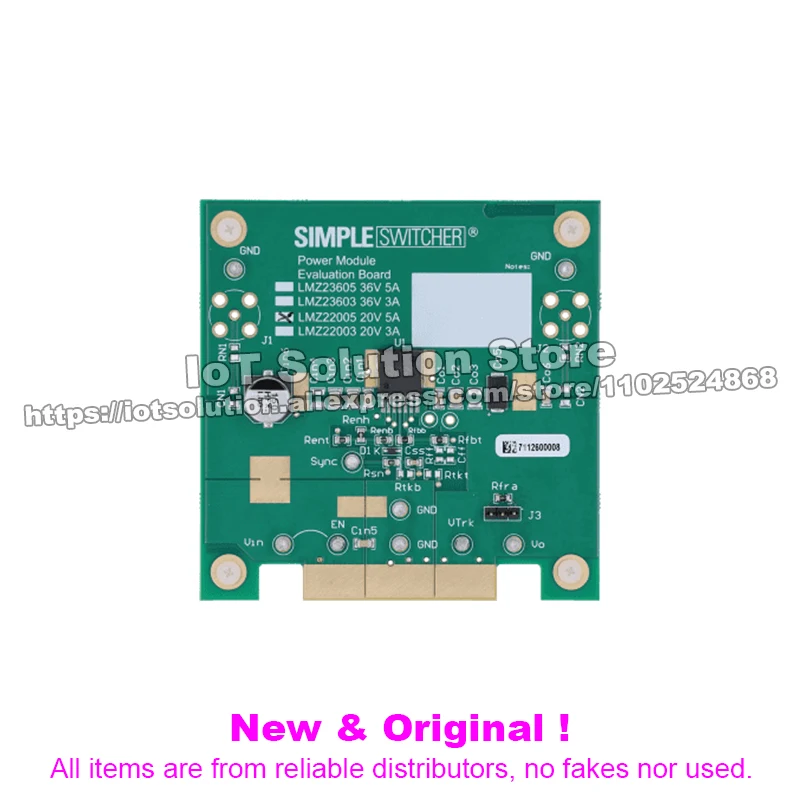 LMZ22005EVAL/NOPB — 5A SIMPLE Power Module with 20V Maximum Input Voltage Evaluation Board