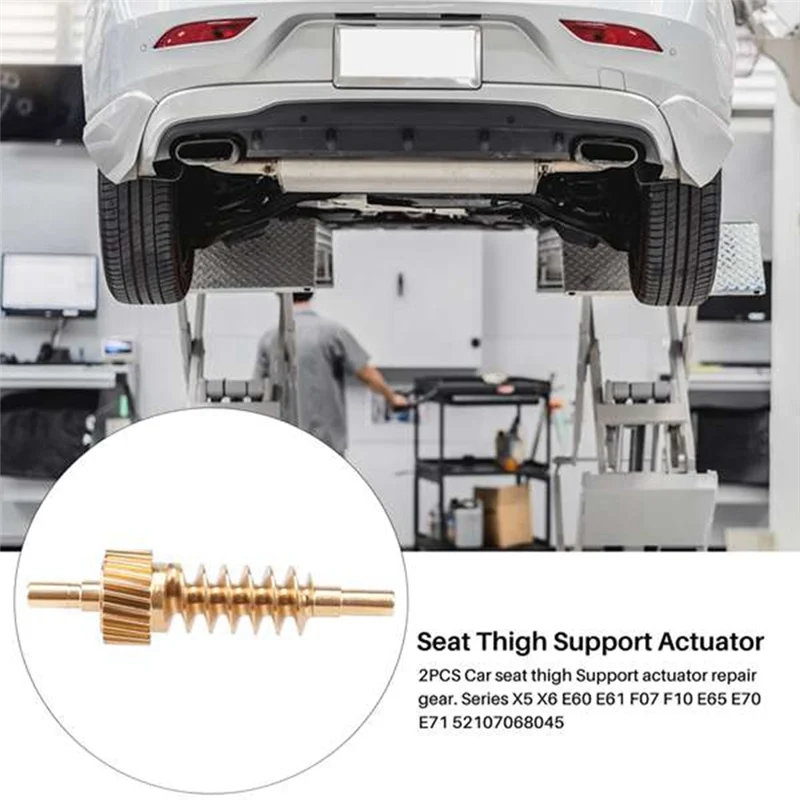 

2Pair Car Seat Thigh Support Actuator Repair Gear For BMW 5 7 Series X5 X6 E60 E61 F07 F10 E65 E70 E71 52107068045