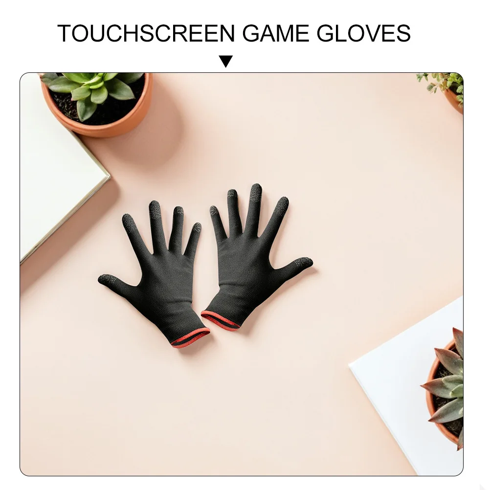 

1Pair Mobile Phone Game Gloves Elastic Breathable Sweat Absorbing Non Slip Touchscreen Gloves Outdoor Climbing Use