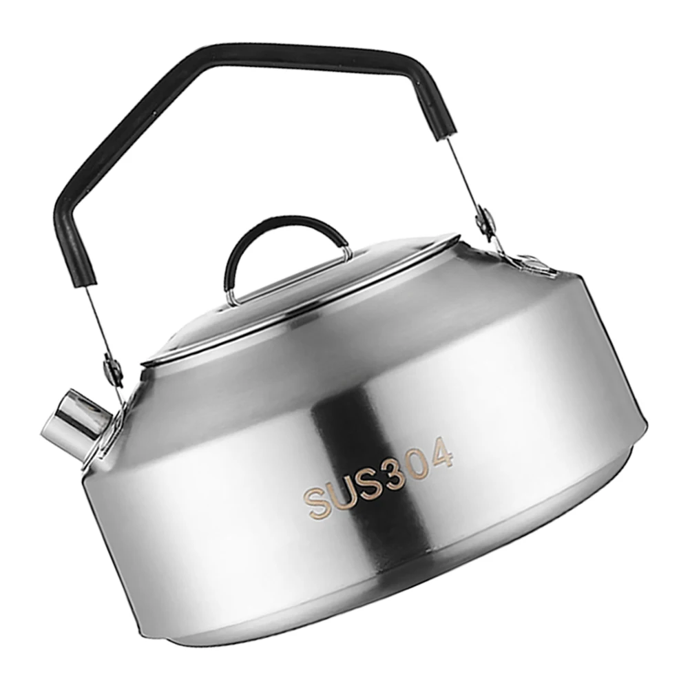 

Stainless Steel Kettle Tea Kitchen Water Stovetop for Boiling Outdoor Camp Travel