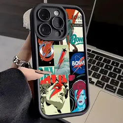 Singer D-David B-Bowie Phone Case For IPhone 16 Pro Max 15 Pro 14 Plus 13 12 11 XR XS Max X 7 8 Plus Soft TPU Back Cover