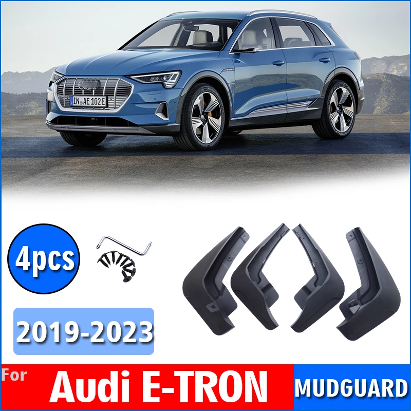 

2019-2023 для Audi Etron E-tron Брызговики, грязеотталкивающие щитки, брызговики, автомобильные аксессуары, передние и задние 4 шт., брызговики