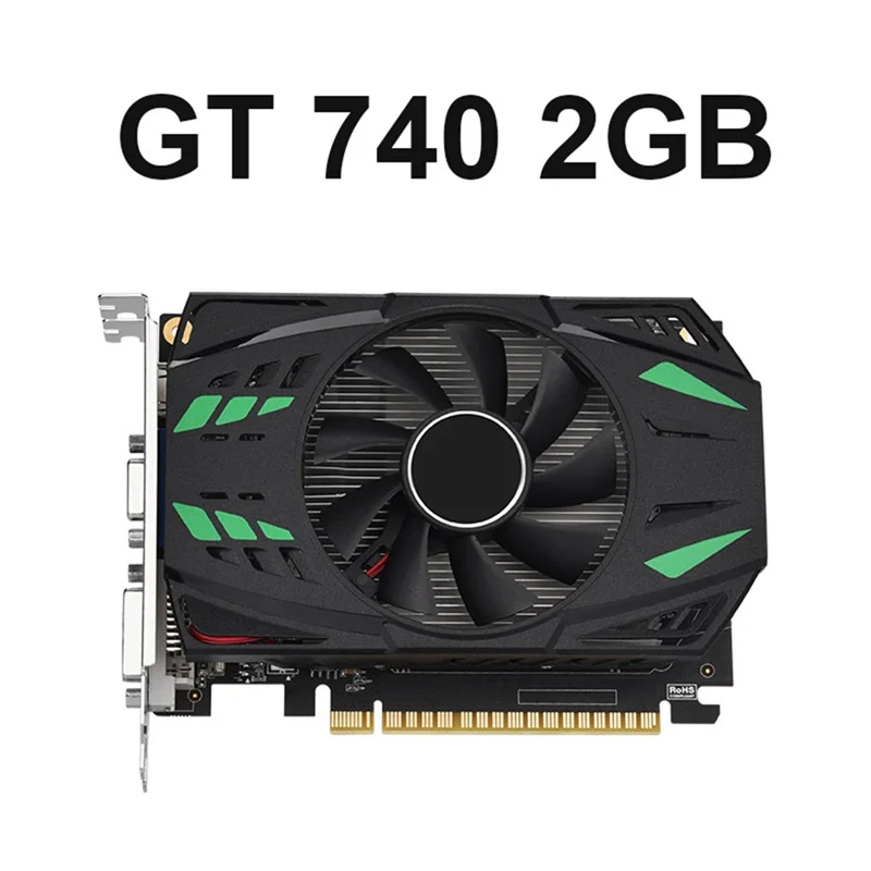 

SR-Geforce GT740 2GB GDDR3 Graphics Card 128 Bit 993Mhz 1250Mhz 28 Nm Pcle X16 2.0 VGA+HD+DVI Video Card Durable