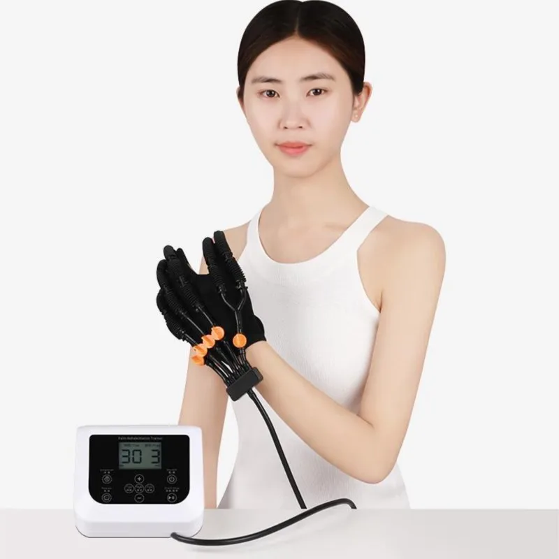 

Hand Wrist Rehabilitation Robot Stretch Joints Finger Training Orthotics Machine for Hands Training US plug 110‑240V