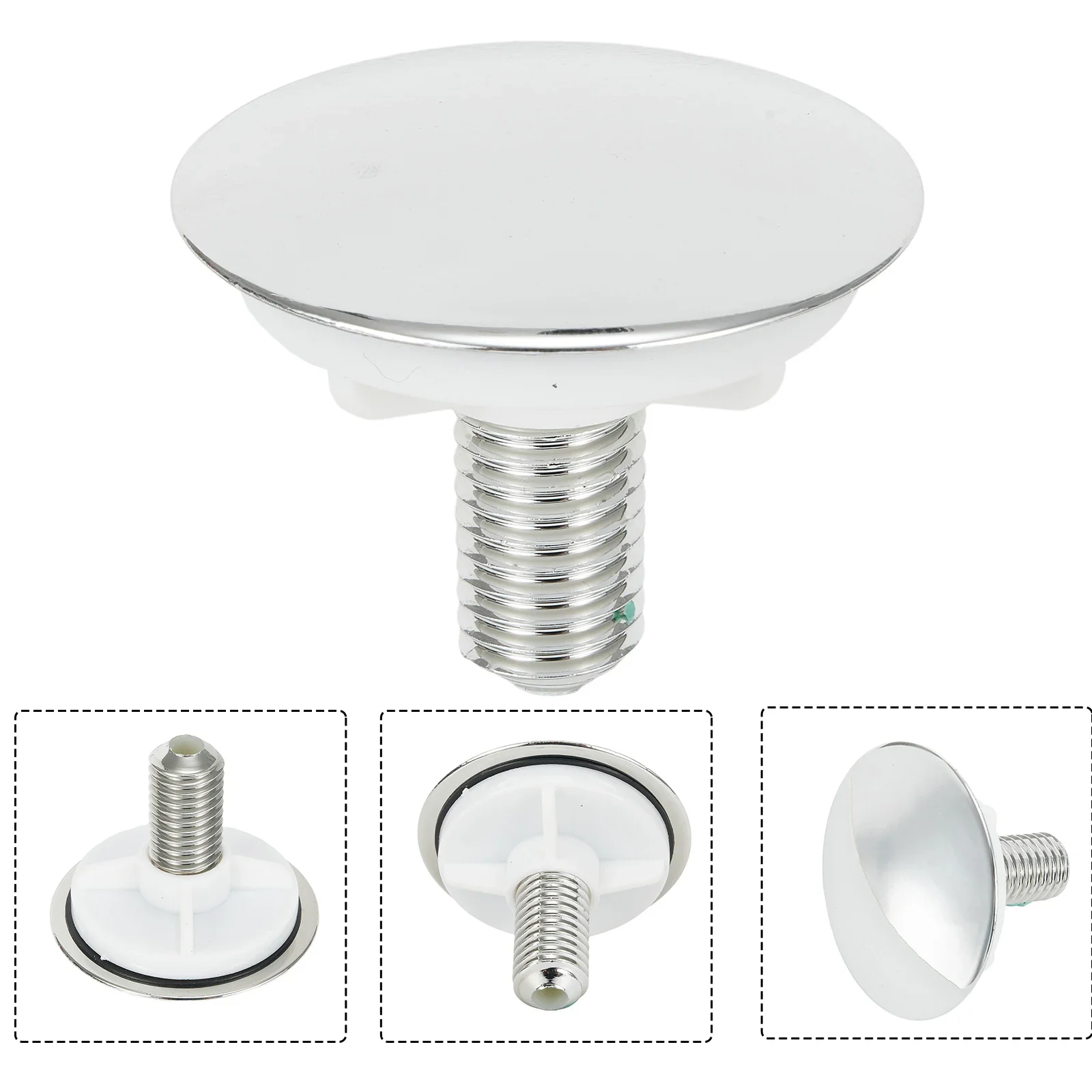 Kitchen Sink Tap Hole Covers Stainless Steel Basin Hole Sealing Plug For Kitchen Sink Tap Plastic 49mm Tap Hole Stopper Cover