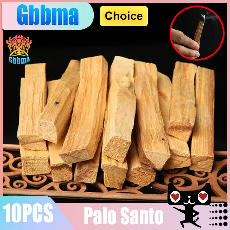 Gbbma Original Palo Santo Holy Wood Sticks Благовония, Запах сладкий Высокое содержание масла для йоги Медитация Молитесь на удачу