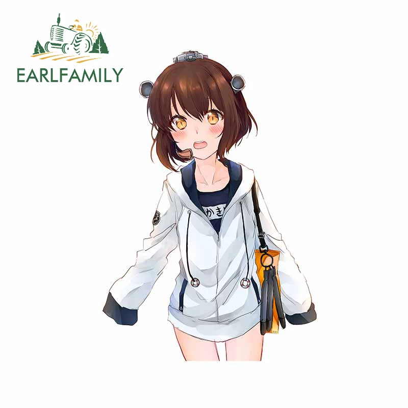 EARLFAMILY 13cm x 9.2cm For Zerochan Anime Vinyl Car Stickers Car Door Windows Decal Creative Waterproof Sunscreen Car Styling