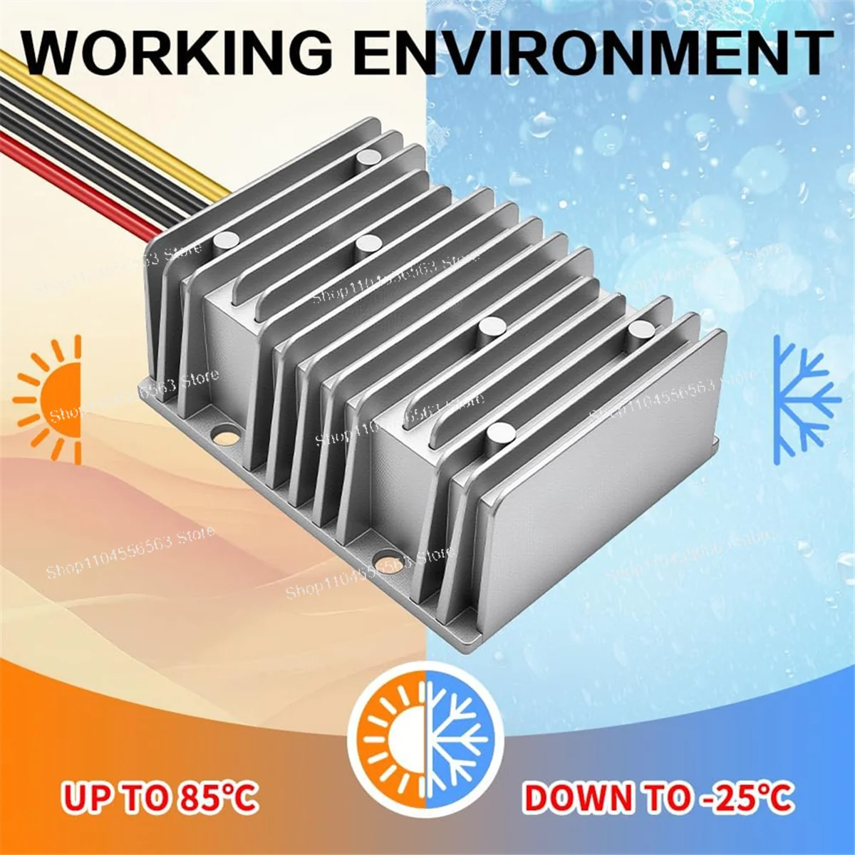 ​ ​ محول دفعة 12 فولت إلى 24 فولت تيار مستمر/تيار مستمر 480 وات 20 أمبير - منظم جهد مقاوم للماء لنظام مركبة السيارة والشاحنة ​ ​