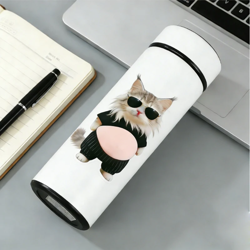 3D クール&スタイリッシュな猫の腹ステッカー ソフトシリコン素材 携帯電話ケース、車の装飾、家の装飾、誕生日パーティーの記念品に最適