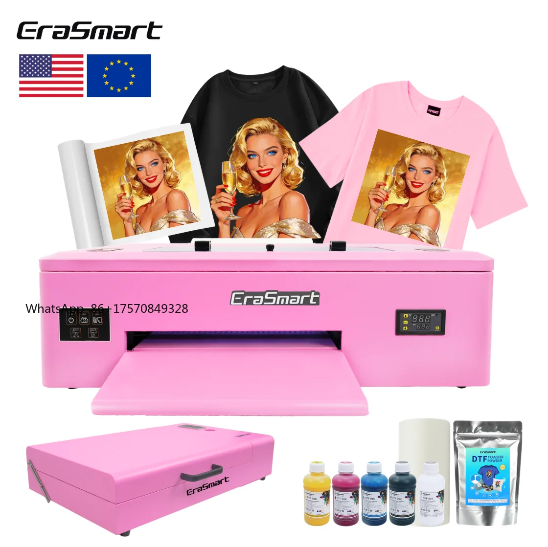 Neuheiten Anpassbare Rosa A3 1 – Dtf Printer Machine Bewertung und Preis
