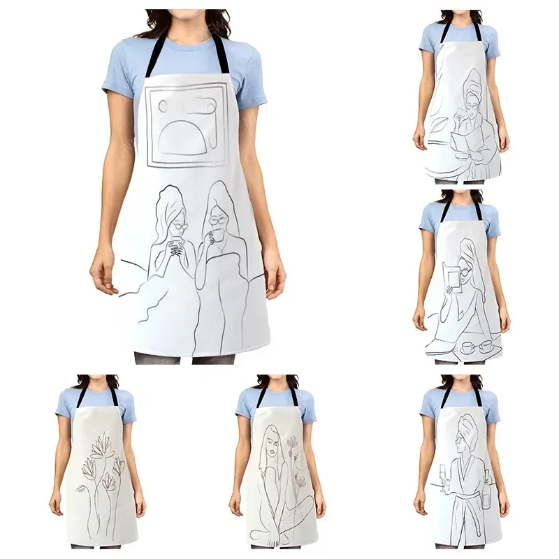 Aesthetic Women kitchen apron kids original Children Waterproof girl fashionable custom princess man waiter work apron oil proof