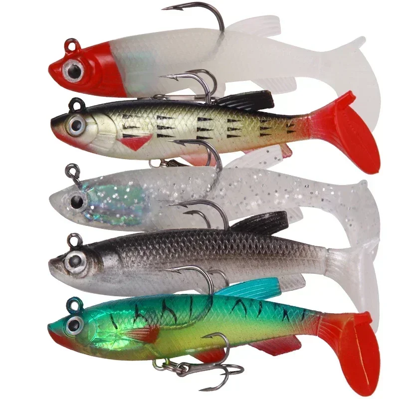 ZWICKE Leaded Soft Lure 8.5cm 13g Soft Lures Fishing Artificial Lures Silicone Bass Pike Minnow Swimbait Jigging Sinking Baits