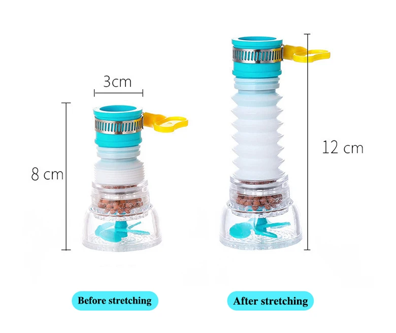 Universal 360-Grad-Drehung Wasserhahn Bubbler Schwenkbar Wasser Sparen Economizer Kopf Dusche Küche Wasserhahn Düse Adapter Waschbecken Zubehör – Detail 3