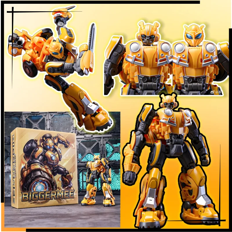 

【 Spot Goods】Lucky Cat SSR02 Large Size Bee Transformable Robot Action Figure Cricket Car Model For Collecting/Gifting Toys
