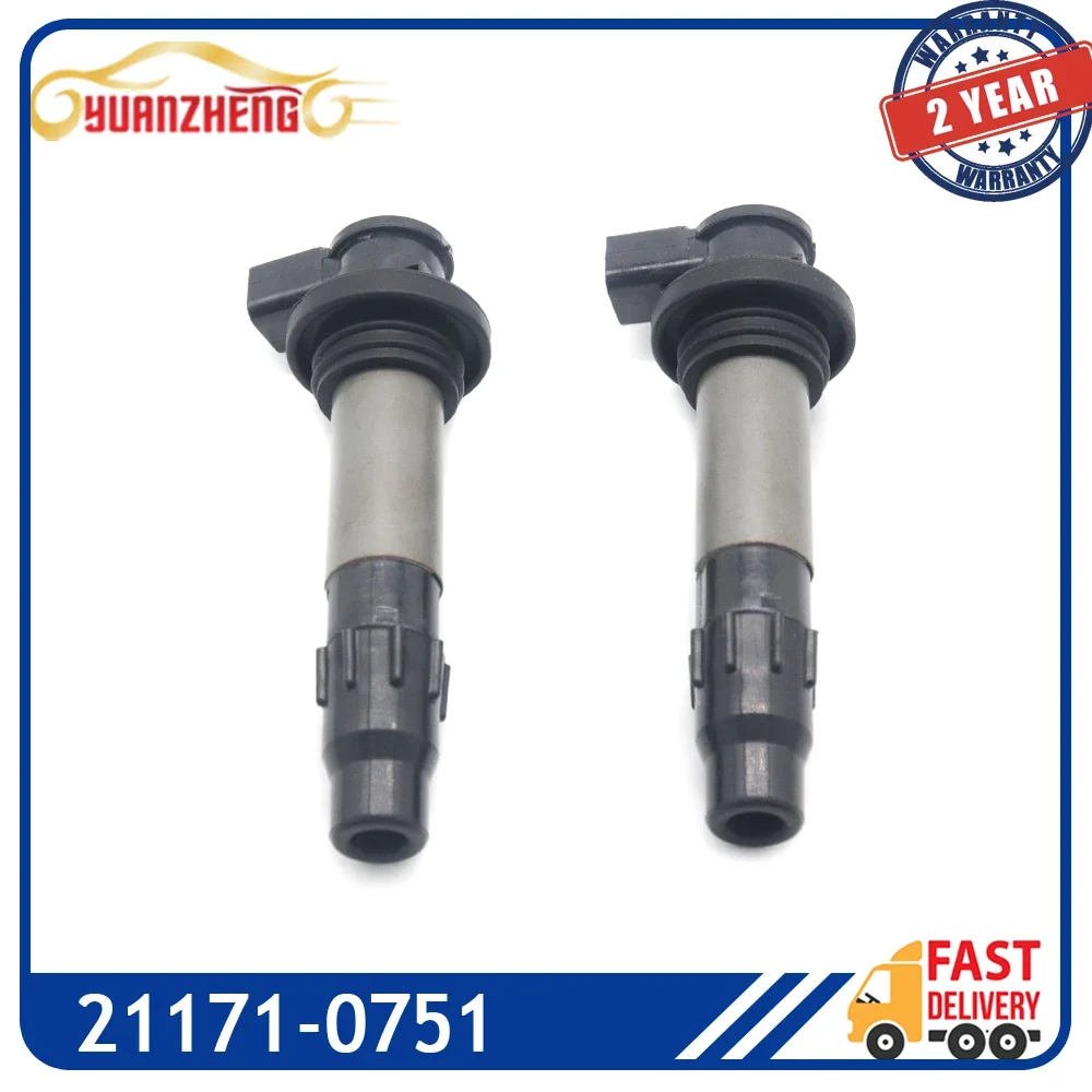 

2pcs Car Ignition Coil For KAWASAKI NINJA 400 EX400 Z400 ER400 2018 2019 2020 2021 2022 2023 21171-0751 129700-5520 J0552