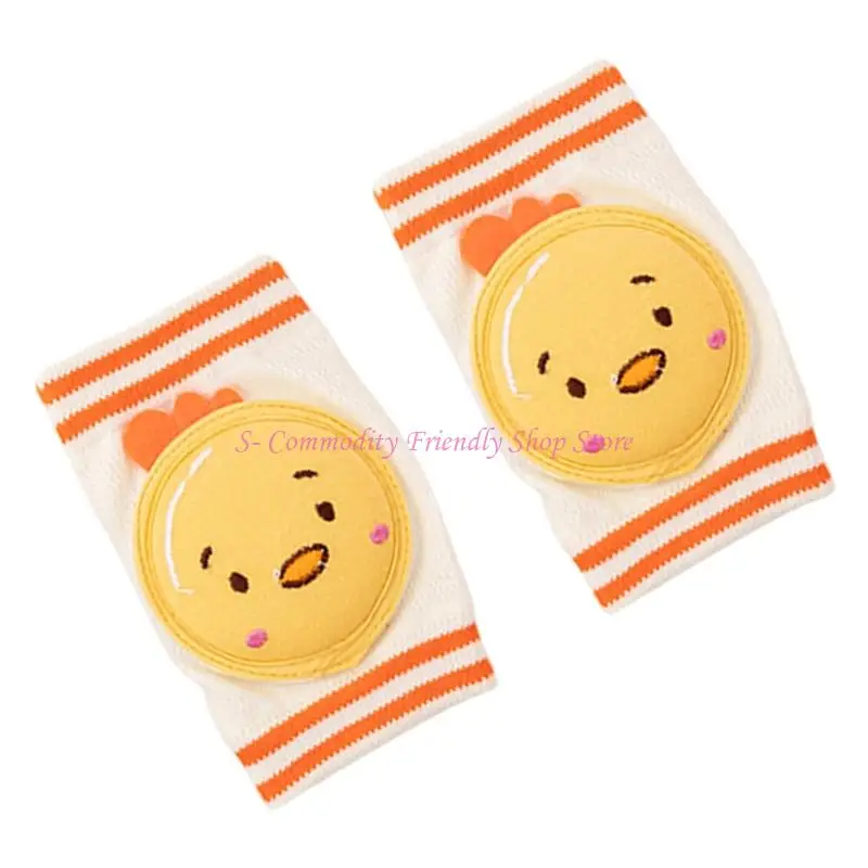 85AE Thickened Baby Kneepads Nonslip Design Crawling Protections for Infant 0-2 Year