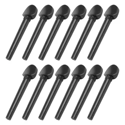 12 Pcs Tuning Oud Pegs Musical Instruments Acoustic Guitar Bridge Pins Ebony Accessories