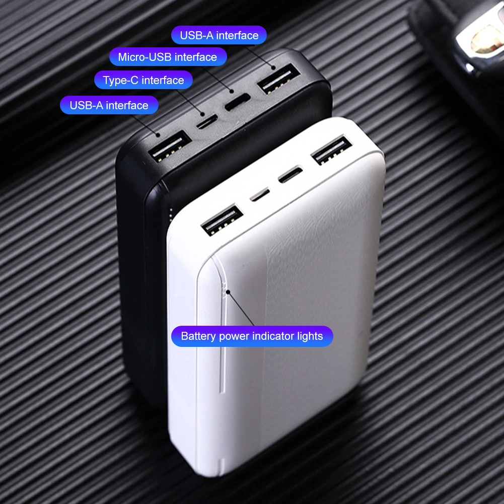 10000mAh Power Bank 5V/2A Micro/Type-C Out Portable Fast Charger External Battery Pack for Heating Vest Jacket Scarf Socks Glove