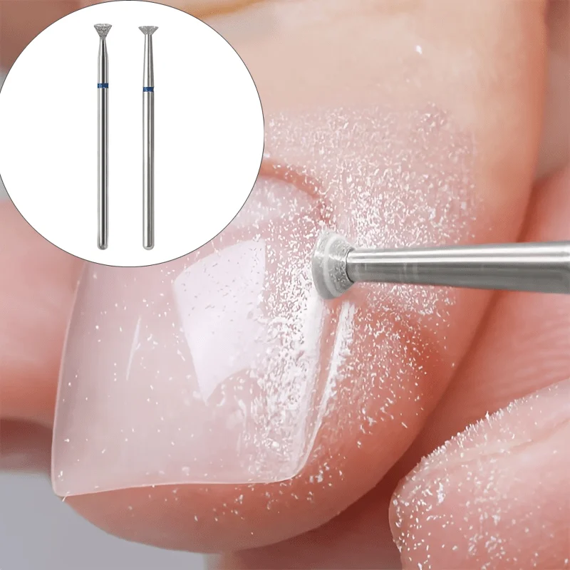 2 Stück professionelle Nagelschleifköpfe – mittlere Körnung |   Für Nägel, Nagelhaut, Nagel-/Fußpflege - Kompatibel mit Elektrischem Nagelbohrer