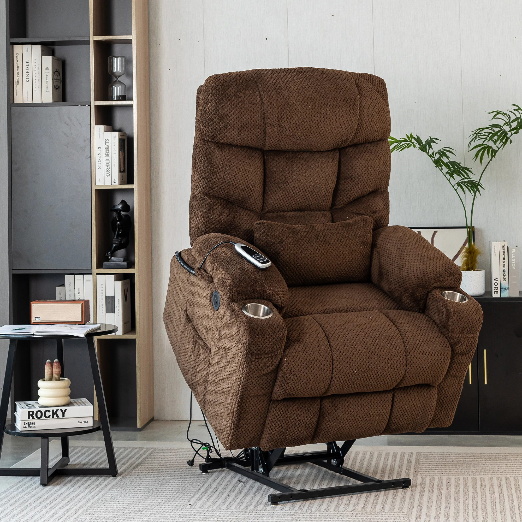 أثاث كرسي كهربائي حديث لكبار السن قابل للتعديل للاسترخاء والترفيه #4